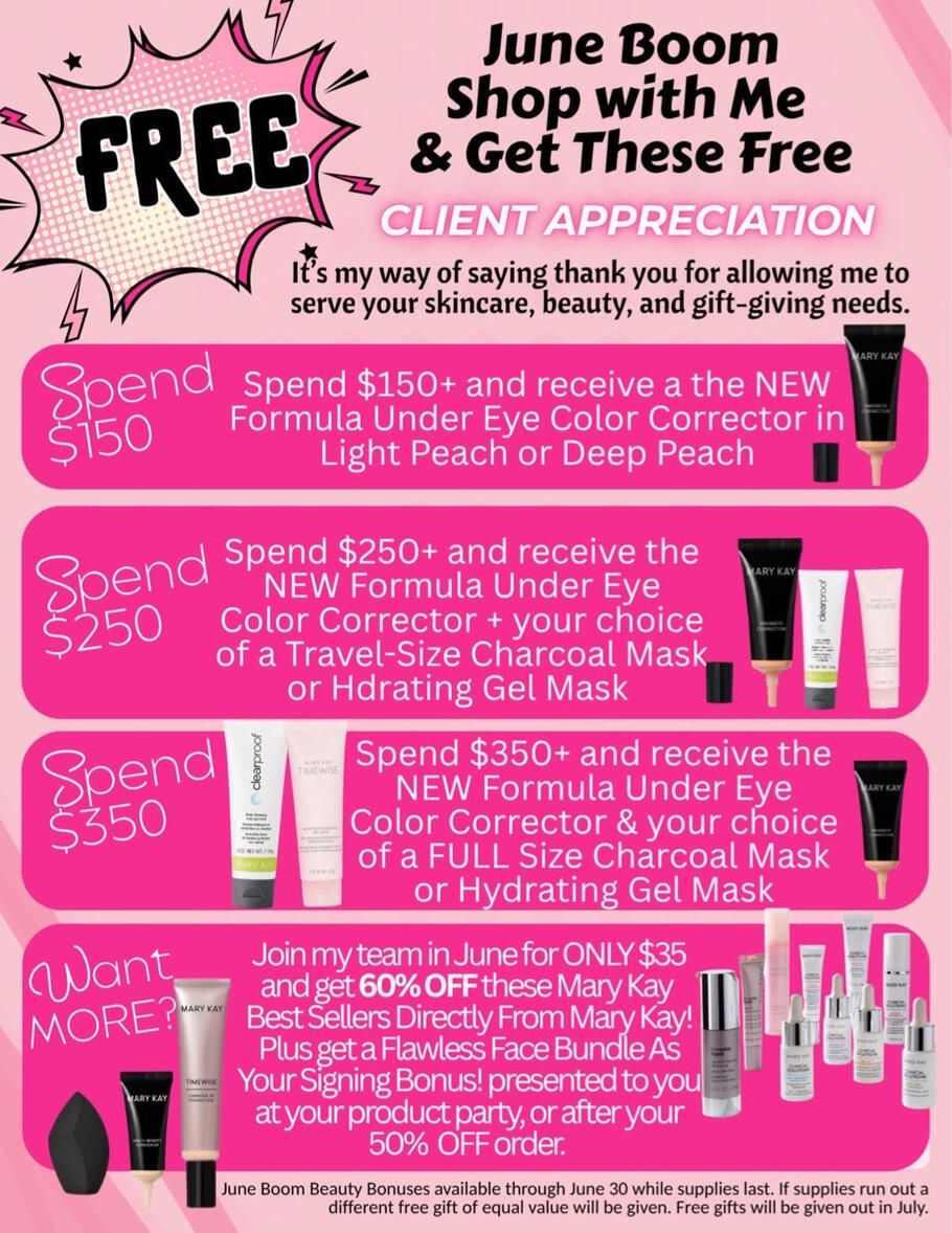 Free Gifts with Purchase Flyer