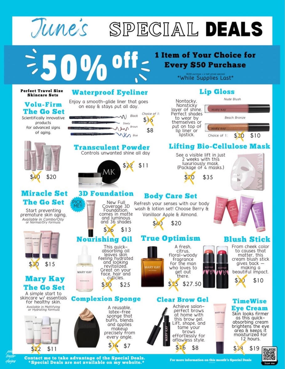 50% Off June Deal Sheet w/ Foundation